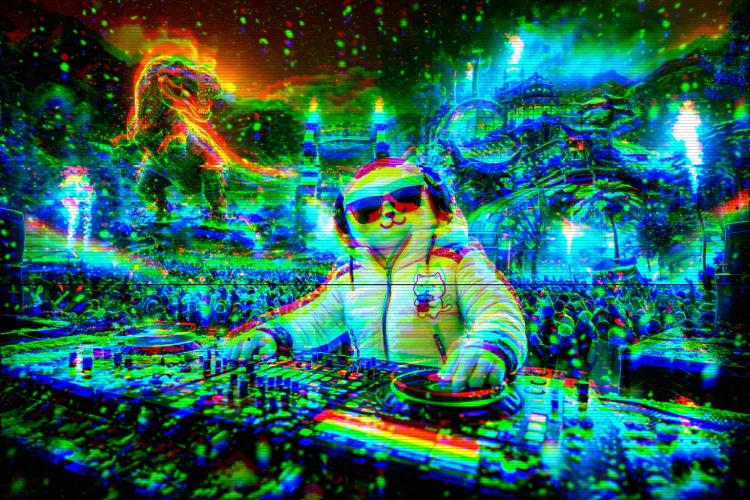 Miniature YouTube style Hologramme glitch